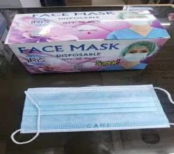 CARE (BRANDED) 3 Layer With Noseclip - 50 pcs