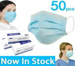 Face Mask 3 Layer With Noseclip - 50 pcs