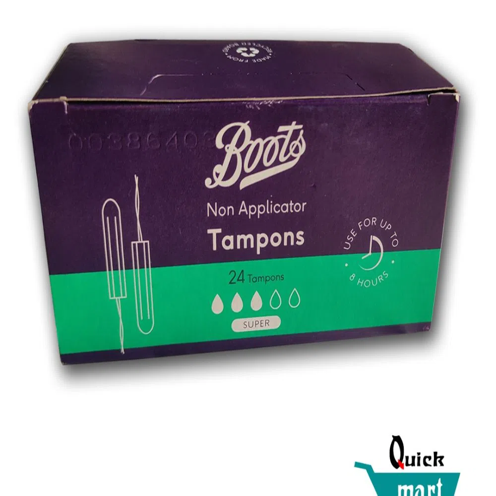 Boots Non Applicator Tampons Super 24s UK