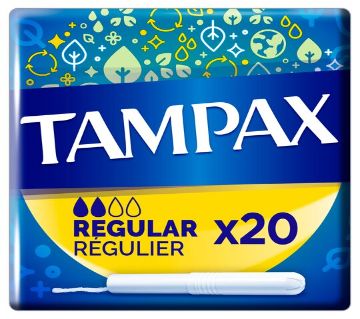 Tampax ট্যাম্পুন এপ্লিকেটর রেগুলার  20 Pack UK
