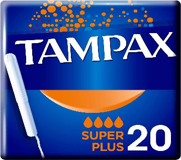 TAMPAX সুপার প্লাস ট্যাম্পুন 20s UK