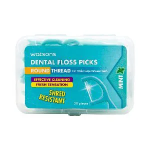 watsons-dental-floss-picks-round-thread-50pcs-mint