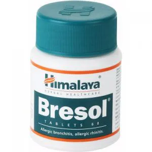 Himalaya Bresol Allergic Rhinitis, Bronchitis, Cough, Asthma and Pollen AllergyTablets 60tab India