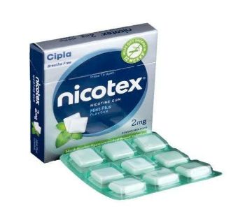 Nicotex Anti Nicotine Chewing Gum Mint -  2gm 1Box-india