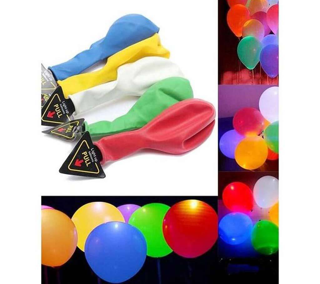 Color Changing Magic LED Balloon - 5 pcs বাংলাদেশ - 689604