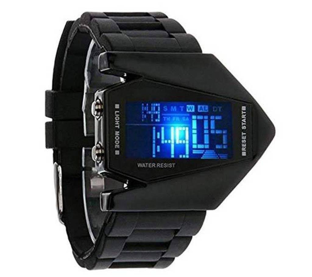 Black Dial digital LED watch বাংলাদেশ - 692072