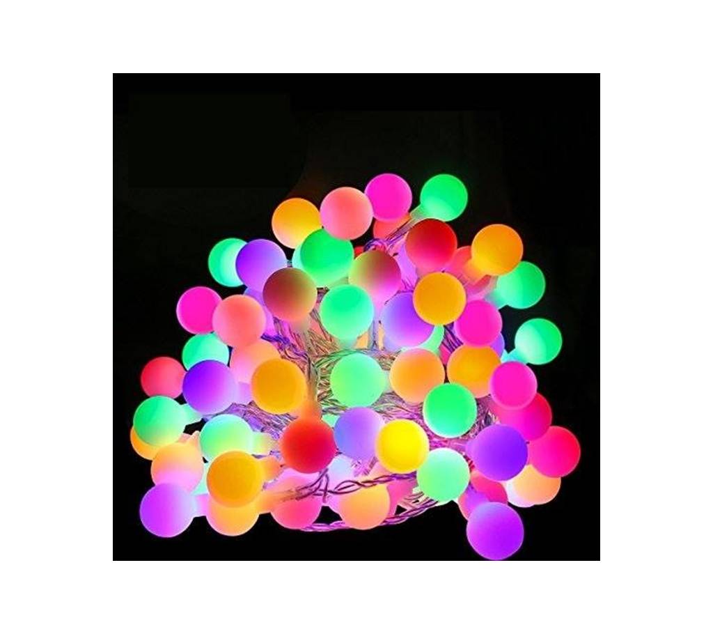 Fairy LED স্ট্রিং লাইটস ক্রিসমাস রাউন্ড বল বাল্ব বাংলাদেশ - 825124