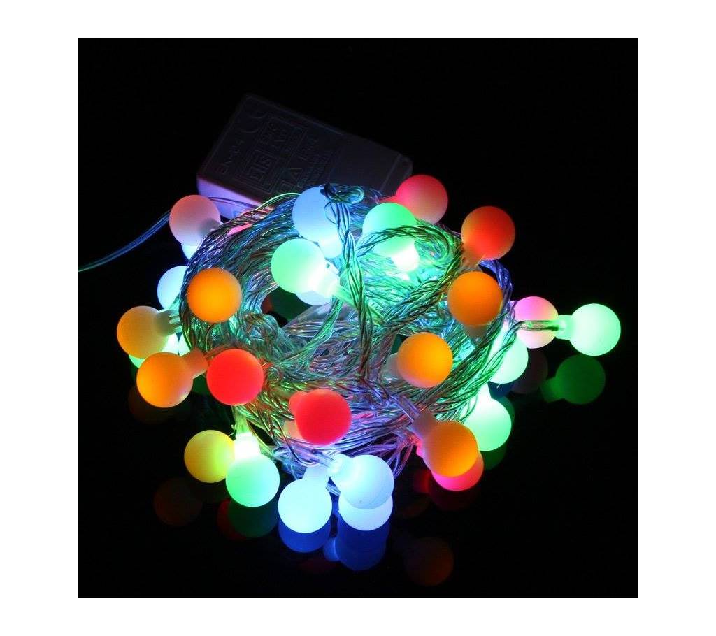 Fairy LED স্ট্রিং লাইটস ক্রিসমাস রাউন্ড বল বাল্ব ওয়েডিং পার্টি ল্যাম্প বাংলাদেশ - 825133