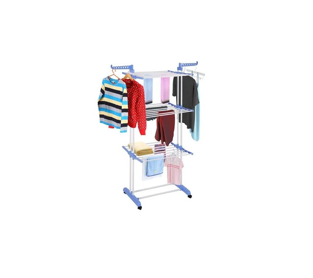 Foldable 3 tier clothes drying rack_01