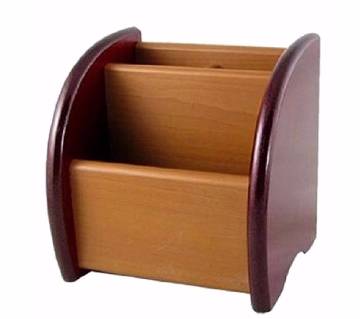 wooden pen holder stand