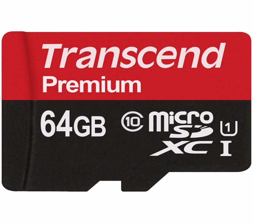 Transcend micro SD মেমোরি কার্ড 64GB বাংলাদেশ - 991982