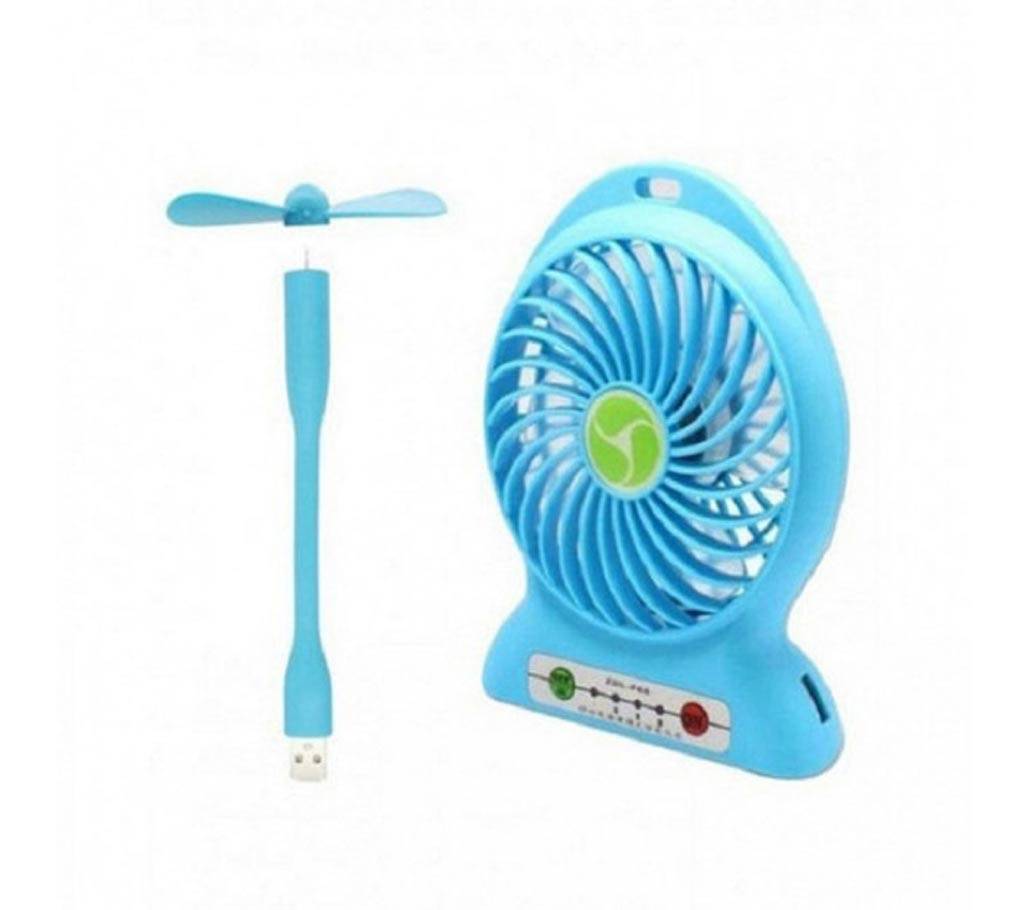 Rechargeable Mini Fan + USB Fan বাংলাদেশ - 632903
