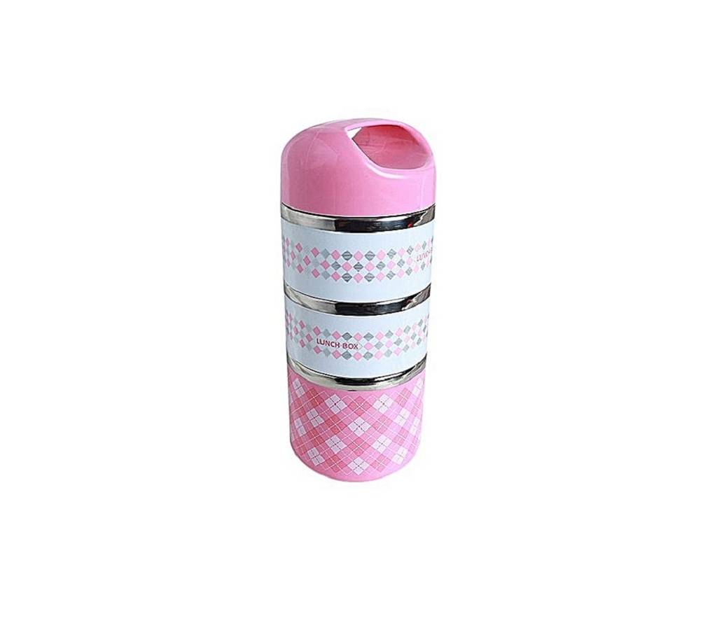 3 Layer Lunch Box - Pink বাংলাদেশ - 719347