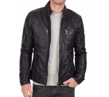 Gents Regular Fit PU Leather Jacket