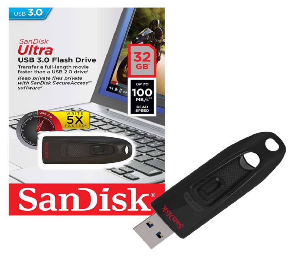 SanDisk Ultra CZ48 32GB USB 3.0 পেন ড্রাইভ বাংলাদেশ - 771506