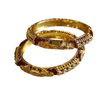 Indian gold plated bangles(2 pc)