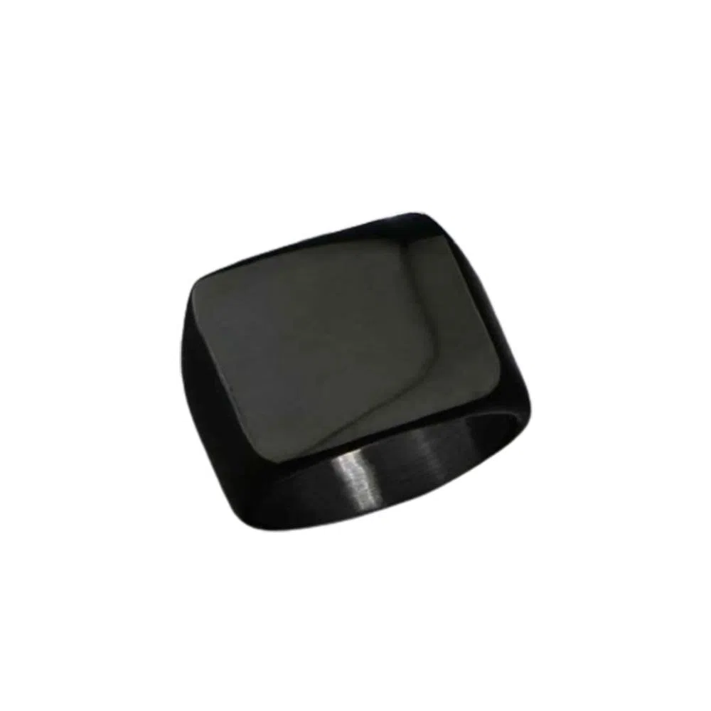 Smooth Men Black Rock Punk Rings Cool Fashion Individuality Signet Ring with Gorgeous box