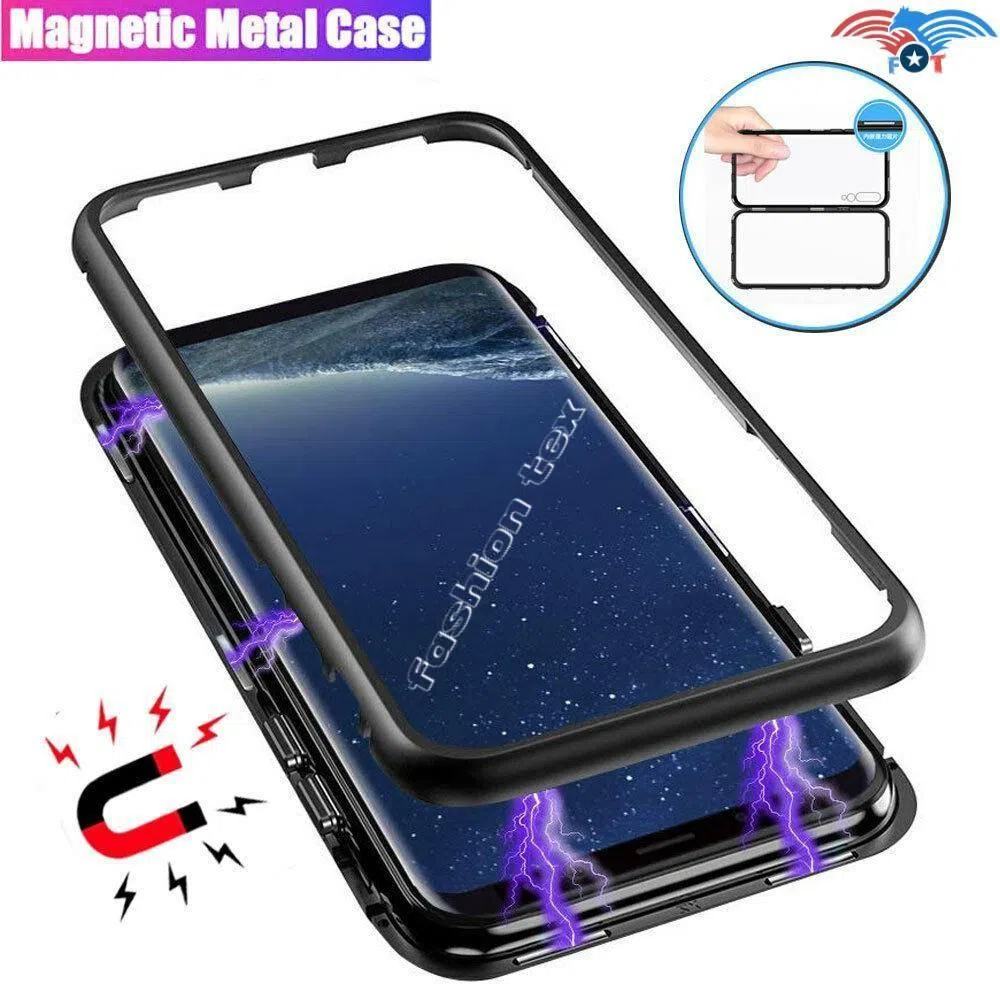 Metal 360 Magnetic Tempered Glass Cover for v17 pro