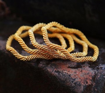 Indian Gold Plated Bangles (4 piece)