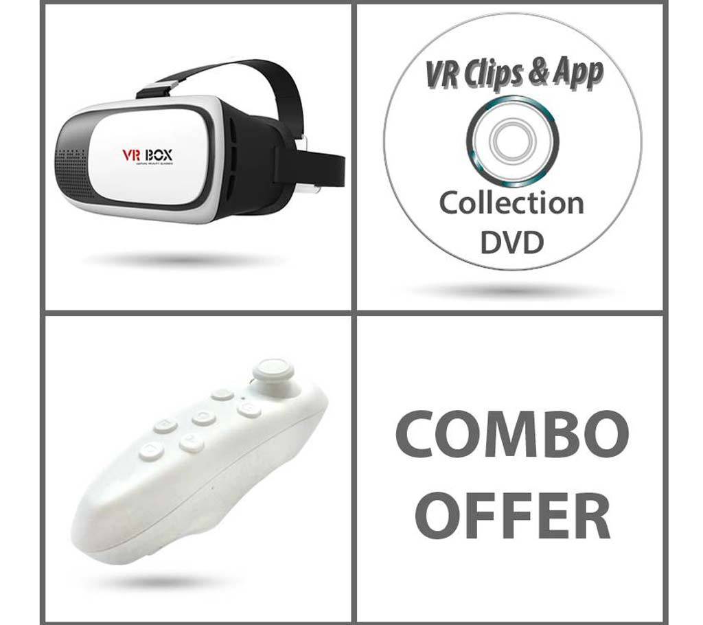 VR BOX 2.0 উইথ রিমোট ও VR মুভি কালেকশন বাংলাদেশ - 517366