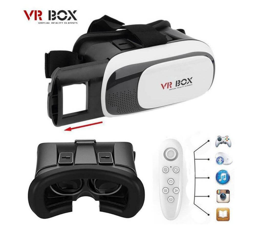VR Box 2.0 3D গ্লাস উইথ রিমোট কন্ট্রোল বাংলাদেশ - 420968