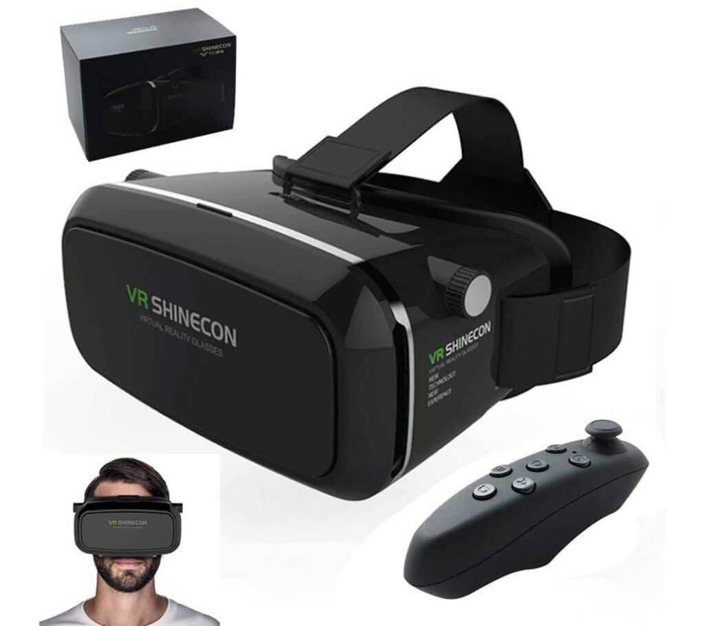VR Shinecon 3D গ্লাস + ব্লুটুথ রিমোট বাংলাদেশ - 394812