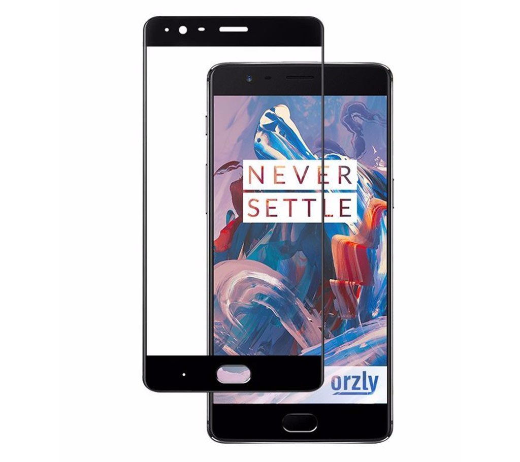 কার্ভ টেম্পারড গ্লাস ফর OnePlus 3 - ব্ল্যাক বাংলাদেশ - 426949