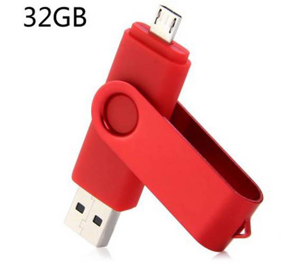 2 in 1 32GB OTG USB 3.0/2.0 ফ্ল্যাশ ড্রাইভ বাংলাদেশ - 523809