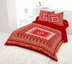 Double Size Bed Sheet PillowCover
