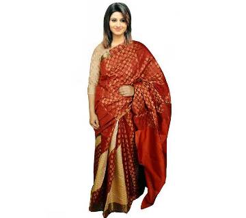 Indian soft Tosor Silk 4 Ply Sharee (With Blouse)