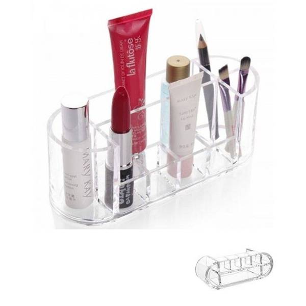 Oval Shape Cosmetics Holder - Acrylic বাংলাদেশ - 612203