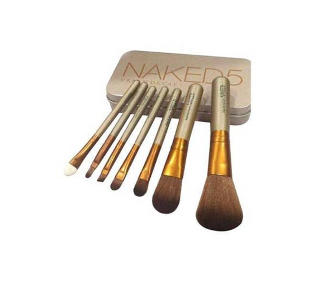 Naked 5 Makeup Brush Kit Tools Set - 7 Pcs বাংলাদেশ - 612209