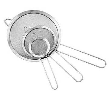 Stainless Steel ছাঁকনি - 3Pcs - Silver