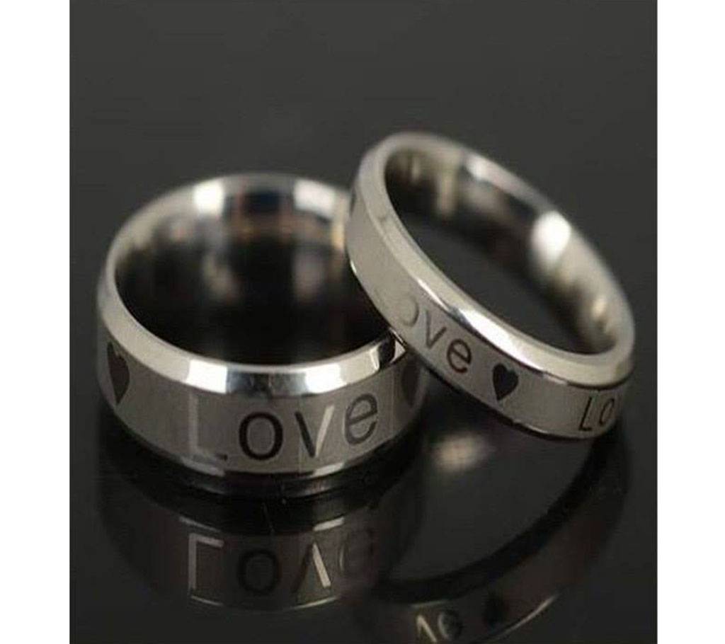 Stainless Steel Titanium Forever Love Couple ফিঙ্গার রিং for Men Women বাংলাদেশ - 906622