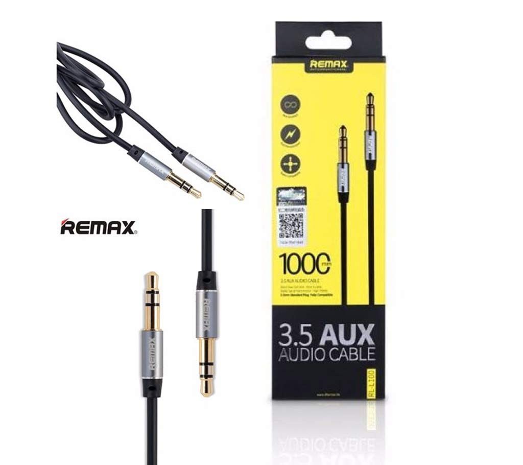 Remax Rm-L100 3.5mm Aux অডিও ক্যাবল বাংলাদেশ - 422230