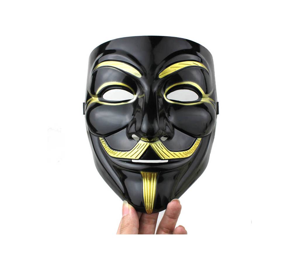 Vendetta মাস্ক - Black & Golden বাংলাদেশ - 715123
