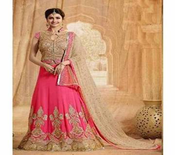 Unstitched Georgette Embroidery Lehenga copy