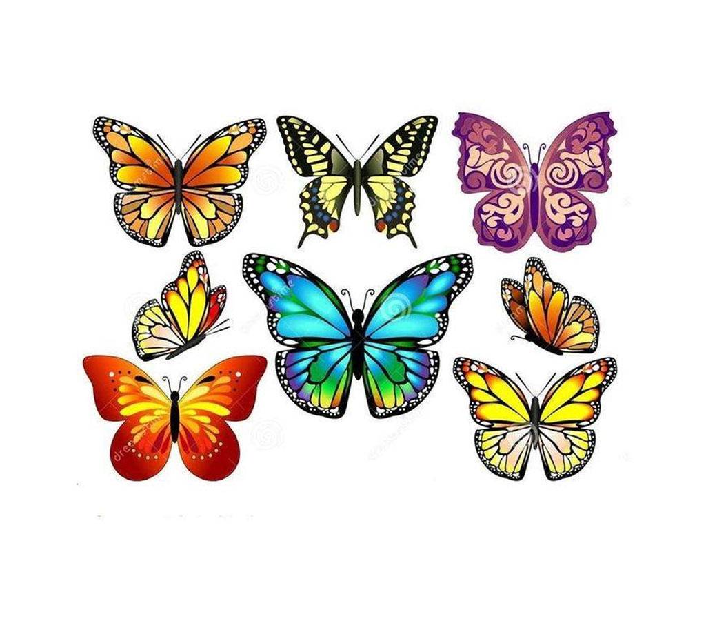 Butterfly ওয়াল স্টিকার ১২ পিস বাংলাদেশ - 635463