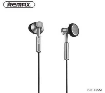 Remax-305m Plat Ear Headphone - Black
