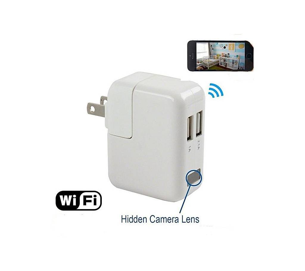 1080P Full HD USB WiFi Hidden Spy Camera Wall Charger বাংলাদেশ - 684582
