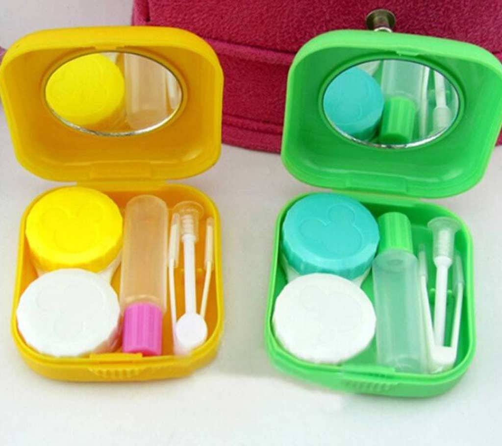1pc Mini Mirror Contact Lens Travel Kit Easy Carry Case বাংলাদেশ - 690914