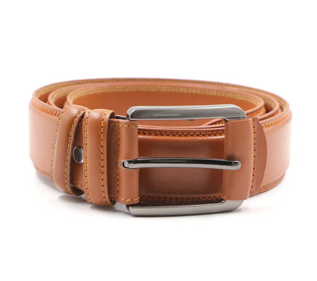 Gents Formal PU Leather Belt - Brown