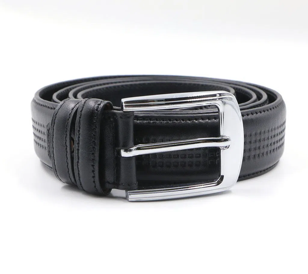 Gents Formal PU Leather Belt - Black