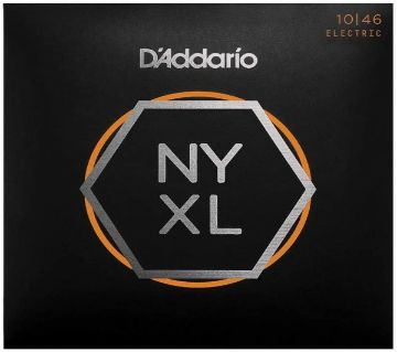 D’Addario NYXL1046 Nickel Plated ইলেকট্রিক গিটার স্ট্রিংস, Regular Light, 10-46 - High Carbon Steel Alloy for Unprecedented Strength