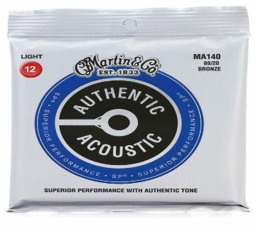 Martin MA540 Authentic Acoustic Superior পারফরমেন্স গিটার স্ট্রিংস - 92/8 Phosphor Bronze Light