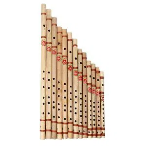 Bamboo Flute Set For Beginner-13 Pcs-Natural