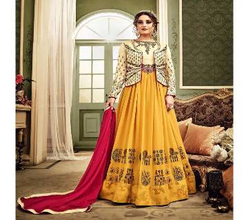 Un-stitched Embroidery Georgette Designer Anarkali Salwar Suit (Copy)