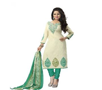 Unstitched Block Printed Cotton Salwar Kameez (Copy)