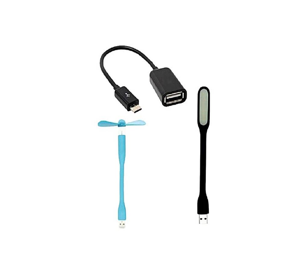 USB ফ্যান, USB লাইট এন্ড OTG Cable কম্বো বাংলাদেশ - 734622