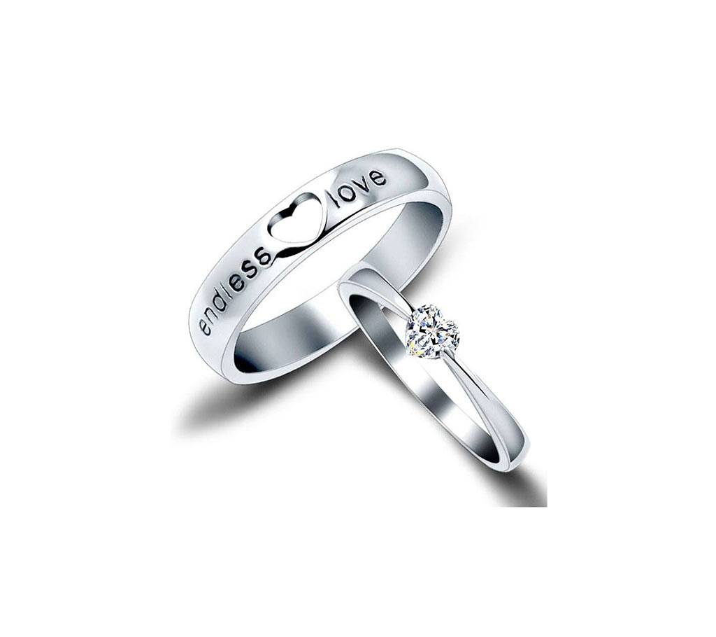 Silver Zinc Alloy ফিঙ্গার রিং for Couple বাংলাদেশ - 905918